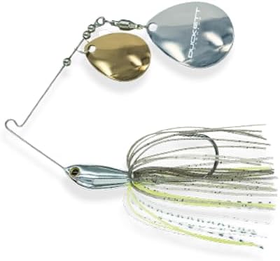 Duckett Fishing Waterslash Double Colorado Spinnerbait, Compact Fishing Lure, Durable in Heavy Cover