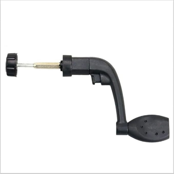2Pcs Black Universal Plastic Power Handle Fishing Reels Crank Rock Arm Spinning Wheel Grasp， Reels and Accessories