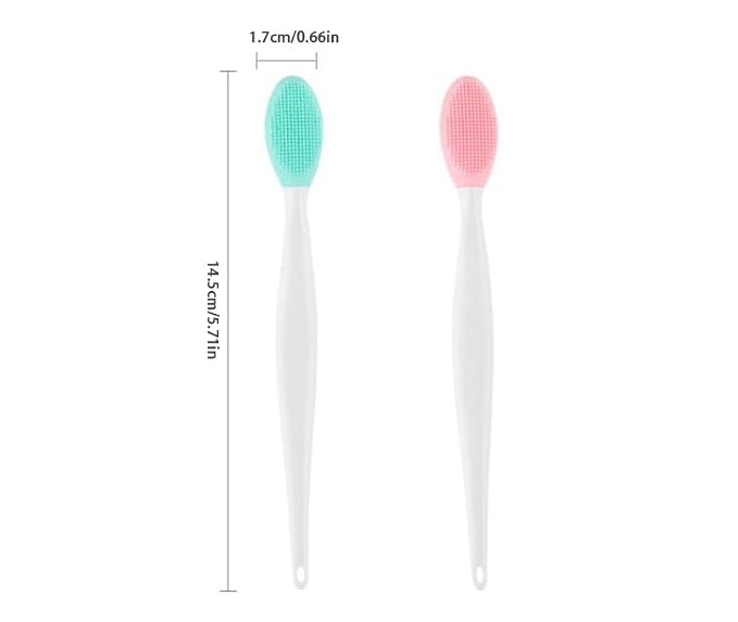 6Pcs Silicone Exfoliating Lip Brushes, 2-in-1 Double-Sided Soft Cleaning Beauty Tool To, Create Smoother Skin And Fuller Lip Appearance. ﻿