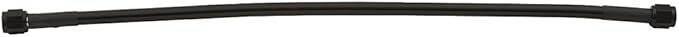 Allstar Performance ALL48365 an Hose Assembly, 24 in Long, 3 an Hose, 3 an Straight Female to 3 an Straight Female, Braided Stainless, Black Vinyl Coated, PTFE Lined, Each