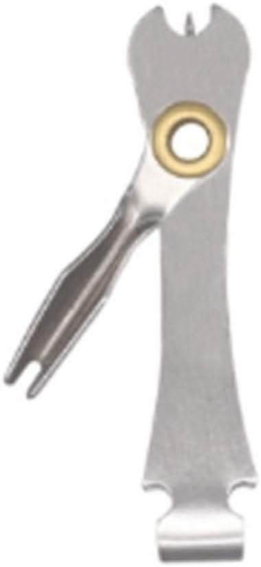 Zinger Retractor Knot, Stainless Steel Fishing Tying Tool Fast Line Cutter and Clipper Accessory for Quick Knot Tying, Freshwater and Saltwater Use
