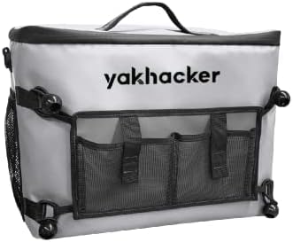 Yakhacker Kayak Cooler, Waterproof Seat Back Cooler for Kayaks with Lawn-Chair Style Seats, Kayak Accessories Cooler Bag, Portable Ice Chest Cooler for Kayaking, Travel, Lunch, Beaches &Trips