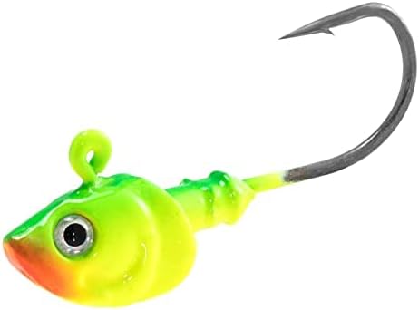 Dr.Fish 10 Pack Swimbait Jig Heads, Saltwater Fishing Jig Heads 3D Eyes High Carbon Steel Hooks Surf Fishing Lures Flounder Striper Halibut Pompano Bass