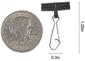 Dr.Fish Sinker Slides for Fishing, Sinker Weight Silder Line Slide Sleeve Swivel Duo Lock Snaps for Saltwater Surf Bottom Fishing Fish Fider Rig Catfish Rig