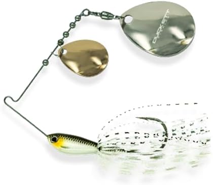 Duckett Fishing Waterslash Double Colorado Spinnerbait, Compact Fishing Lure, Durable in Heavy Cover
