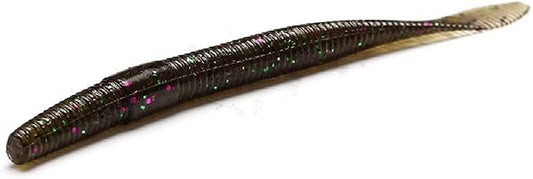 Soft Baits Finesse Worms Flat Tail Stick Worm(10cm/3.94in 2.9g/0.1oz. 6 Color Option)