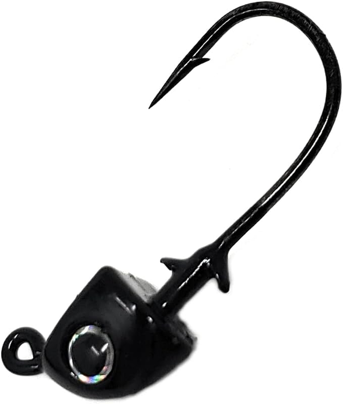Reaction Tackle Tungsten Swimbait Jig Heads - 3D Realistic Eyes Attract Bass and More- Swim Bait Jig Head Fishing Hooks for use with Freshwater or Saltwater Fishing Lures (5-Pack)
