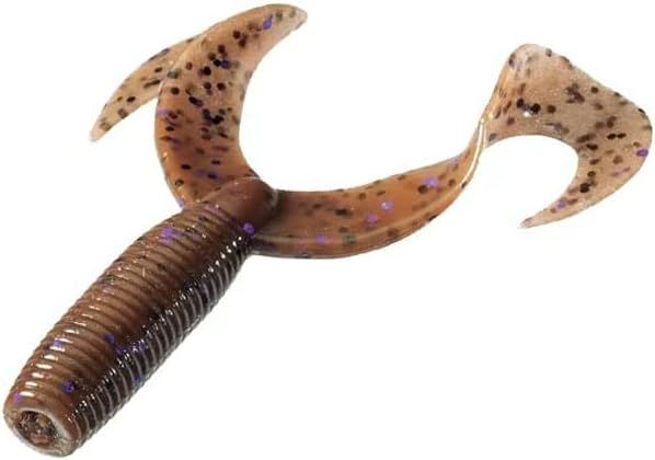 Yamamoto 4"/5" Double Tail Grub Soft Plastic Fishing Angling Swimbait Lures with Crawfish Design - 20 Pack