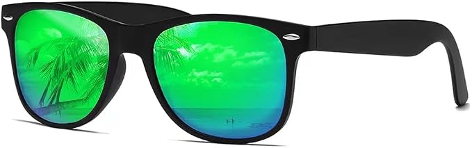 DEMIKOS Sunglasses Men Polarized Sunglasses for Mens Womens Retro Mirror Lens for Driving Fishing UV Protection