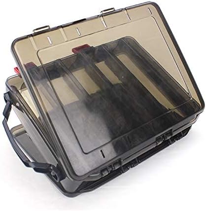 Fishing Lure Tackle Box, Fishing Tackle Storage Trays, Double Sided 10 Compartments Waterproof, Organizer Case Boxes Containers, for Vest Casting Fly Fishing