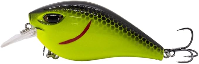 Duckett Fishing Squarebill Crankbait, Shallow Water Bass Lure with Aggressive Action and Deflections