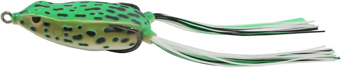 Northland Fishing Tackle Reed Runner Weedless Hollow Body Topwater Popping Frog for Bass Fishing, Assorted Colors, 1.75" Length