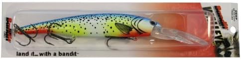 Bandit Lures 4 3/4-Inch Slender Minnow Jerkbait Trolls Up to 27 Feet Deep, Universal Color Patterns, 1 Piece