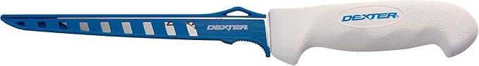 Dexter Outdoors 6" SOFGRIP Fillet Knife | Includes Edge Guard | High-Carbon American Stainless Steel Blade | Resists Corrosion | Comfortable, Slip-Resistant Handle | Made in USA