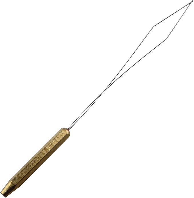 Fly Fishing Lure Making Kit Threader Hair Hook Tying Tool Copper Threader Fly Tying Winding Needle