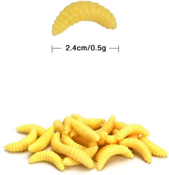 100pcs Fresh Water Fishing Bait, Soft Plastic Worms, Bass Fishing Worms, Soft Bait Shad Fishing Lures, Worm Baits