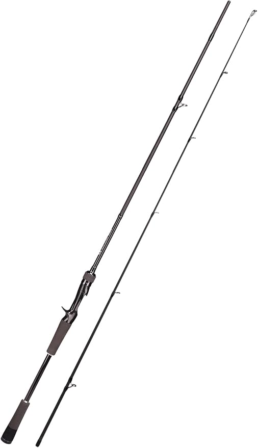 Jenseits Carbon Fiber Fishing Rod Series (6-12 Ft), Spinning & Casting Rods with Stainless Steel Ceramic Guides, Fast Action Fishing Pole for Bass, Trout, Walleye & Surf Fishing