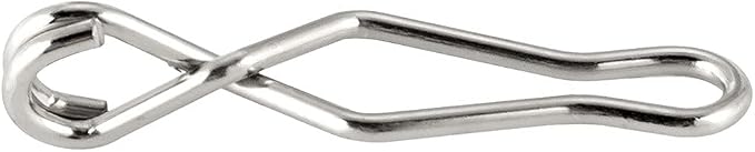 Dr.Fish 20 Pack Speed Clips Stainless Steel Fishing Clips Quick Change Lure Clips Fishing Snaps Freshwater Crankbait Snaps