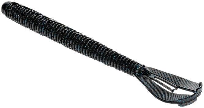 Strike King Rage Twin Tail Menace Worm Soft Bait Fishing Lure, 6", 2 Rage Flange Tails