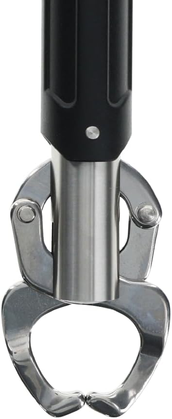 Bubba Fish Lip Grabber 100lb Capacity, Non-Slip Handle, Easy Reach Trigger, Marine Rated Stainless Steel for Freshwater and Saltwater Fishing