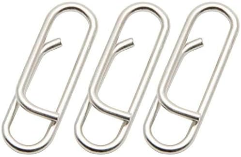 100pcs/pack Stainless Steel Power Clips Lure Clips Snaps Quick Change Fishing Lure Connector Kayak Drifting Fishing Fast Snaps Speed Clips