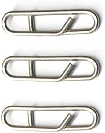 100pcs/pack Stainless Steel Power Clips Lure Clips Snaps Quick Change Fishing Lure Connector Kayak Drifting Fishing Fast Snaps Speed Clips