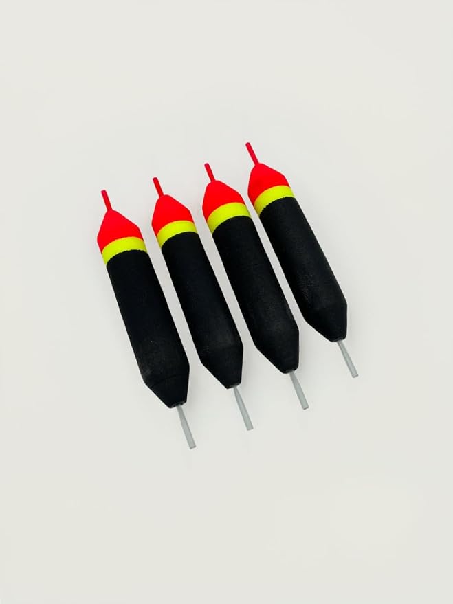 Slip Floats, Set of 4, Orange/Yellow/Black - Salmon and Steelhead Floats