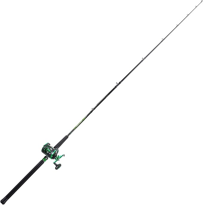 Sougayilang Catfish Rod and Reel Combo, 2-Piece MH Conventional Reel Fishing Combo, 25 lb Carbon Drag for Large Flathead and Blue Catfish, Saltwater-Ready for Salmon and Steelhead Bottom Fishing