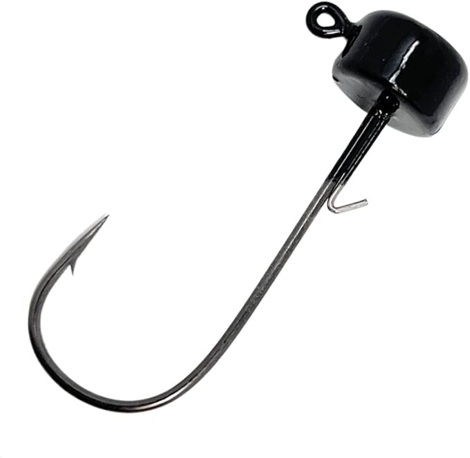Reaction Tackle Ned Rig Jig Heads - Mushroom Jig Head Shroom jigs, Bass Fishing Lures, Fishing Tackle Finesse Jig Fishing Hooks (25-Pack Kit)
