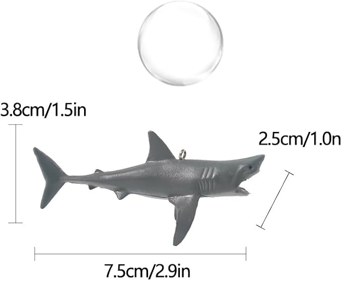 2 Pack Mini Floating Shark Fish Tank Decoration, Resin Aquarium Decoration, Cute Underwater Fish Tank Accessories