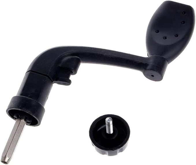 2Pcs Black Universal Plastic Power Handle Fishing Reels Crank Rock Arm Spinning Wheel Grasp， Reels and Accessories