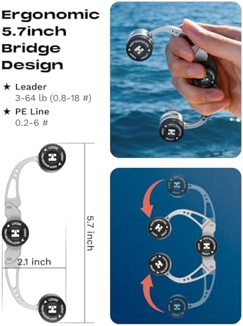 HOOK-EZE FG Knot Tying Tool and PR Knot Tying Tool Combo, Fishing Knot Tying Toool for Braid to Leader, Offshore Saltwater and Freshwater Gear