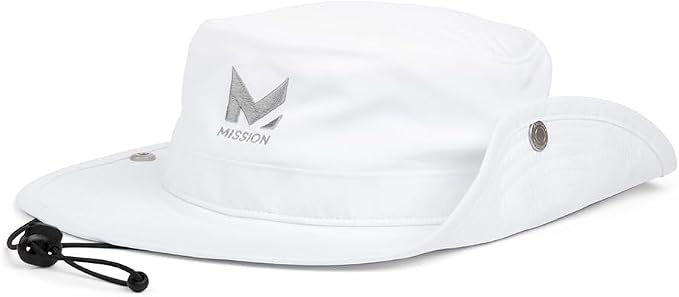 MISSION Cooling Bucket Hat - Unisex Wide-Brim Hat for Men & Women - Lightweight, Foldable & Durable - Cools Up to 2 Hours