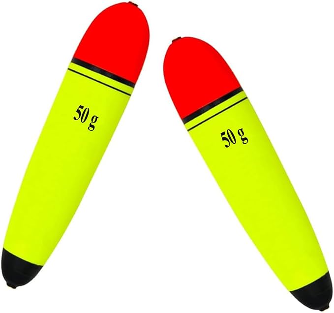 6 pcs Slip Bobbers Floats EVA-Slider-Bobbers Slip Corks Catfish Bobbers Assortment EVA Foam 80g, 50g, 30g,15g