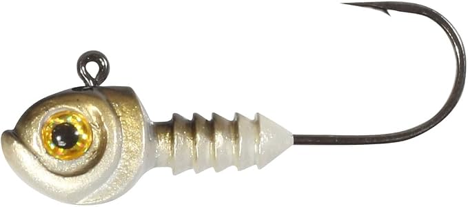 Northland Fishing Tackle Smeltinator Jig Head, Premium Bass Fishing Lure for Swimbaits & Plastics, 3 Pack - 1/4 Oz, Smelt, 2/0 Hook