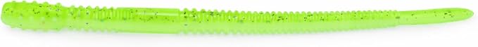 10Pcs Soft Plastic Worms for Bass Fishing, Multicolor Stick Worm Set, Freshwater Fishing Bait