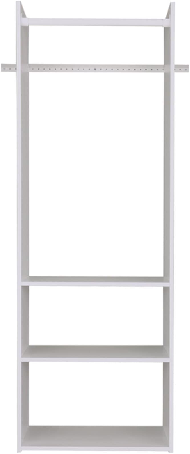 Easy Track Hanging Tower Kit Closet Storage, Weathered Grey