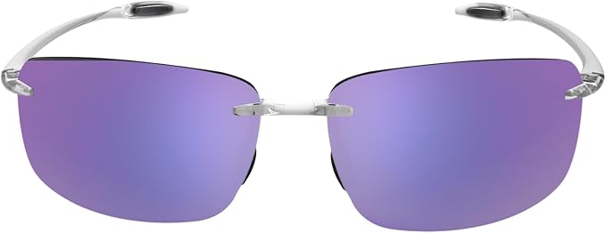 JULI Sports Sunglasses for Men Women Tr90 Rimless Frame for Running Fishing Golf Surf Driving MJ8009