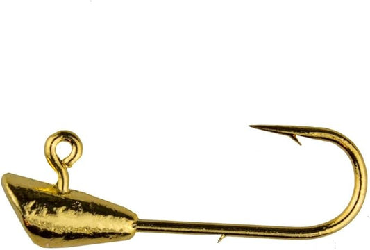 Trout Magnet Jig Heads - 1/64 oz - 25 Pack - Shad Dart Head Shape Hook with Lure Body Securing Barb - Balanced Jigs and Hooks for Trout, Crappie, Bass, Panfish - Freshwater Saltwater Fishing Gear