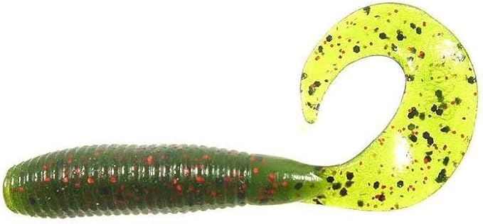 Yamamoto 5" Single Tail Grub Soft Plastic Fishing Angling Swimbait Lures with Tail-Curling Action - 20 Pack