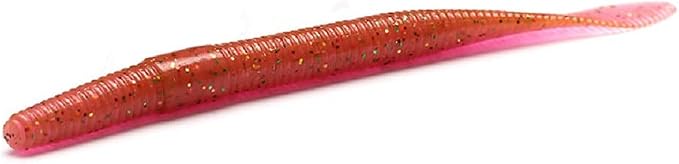 Soft Baits Finesse Worms Flat Tail Stick Worm(10cm/3.94in 2.9g/0.1oz. 6 Color Option)