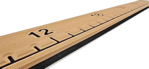 | Fish Ruler | SeaDek | 48 inch Fish Measurement Tool | Perfect for Boats and Kayaks | Mocha/Black
