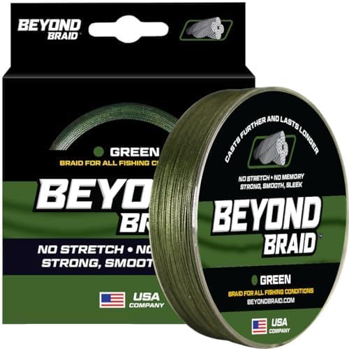 Beyond Braid Multi Purpose Braided Fishing Line - Abrasion Resistant - No Stretch - Super Strong