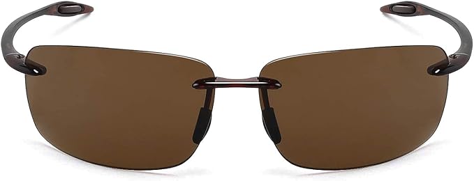 JULI Sports Sunglasses for Men Women Tr90 Rimless Frame for Running Fishing Golf Surf Driving MJ8009