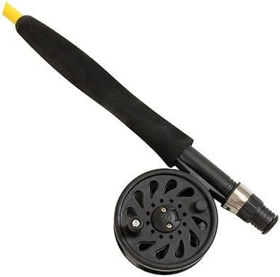 Eagle Claw PK66TF Pack-It Fly Combo, 6'6" Length, 1 Piece Telescopic. #3 Line Weight, Yellow Rod/Black Reel