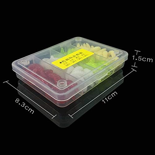 100pcs Fresh Water Fishing Bait, Soft Plastic Worms, Bass Fishing Worms, Soft Bait Shad Fishing Lures, Worm Baits
