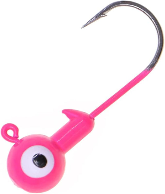Fishing Lures Jig Heads,Ball Heads 1/32oz-1oz,Sharp Fishing Hooks for Freshwater or Saltwater