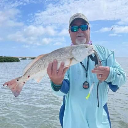 A.M. Fishing Curly Tail Jerkshad 4 Inch Soft Baits Garlic Infused,– 8 Pack – Saltwater & Freshwater Fishing Lures for Bass, Redfish, Snook, and Trout