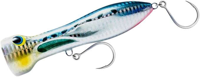 Nomad Design Chug Norris Topwater Popper Lure Collection – Floating Offshore Saltwater Surface Fishing Plug - Durable HD Body for Big Game - Realistic Splash & Erratic Action