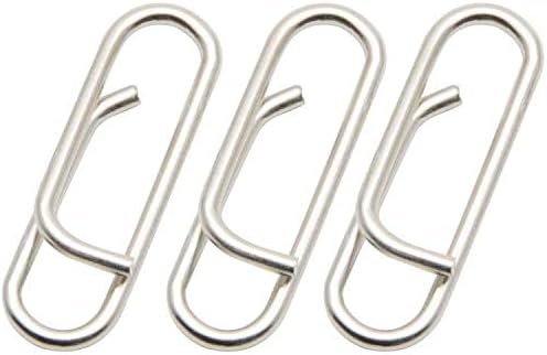 100pcs/pack Stainless Steel Power Clips Lure Clips Snaps Quick Change Fishing Lure Connector Kayak Drifting Fishing Fast Snaps Speed Clips